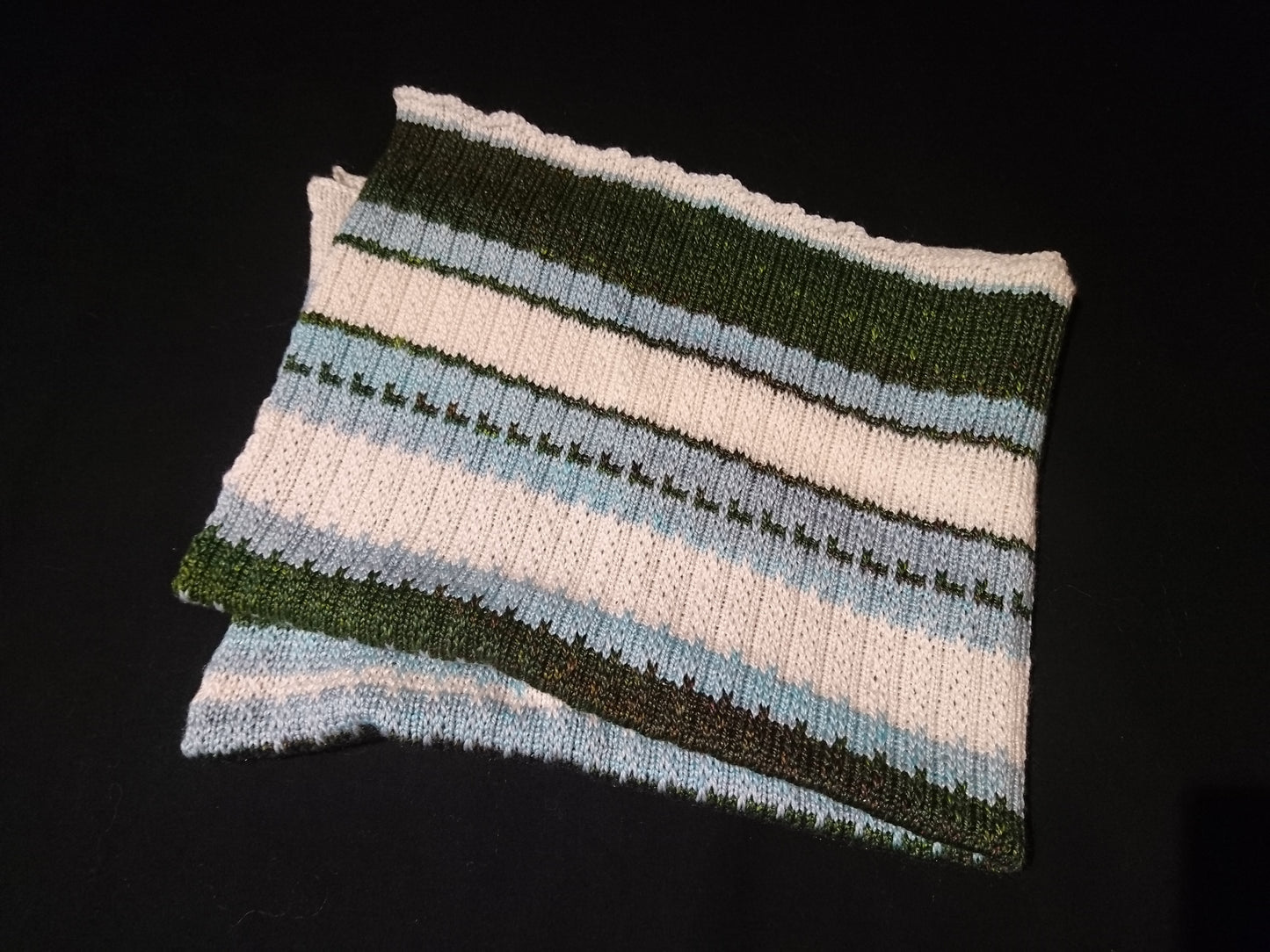 Evergreen and Blue Skies Baby Blanket